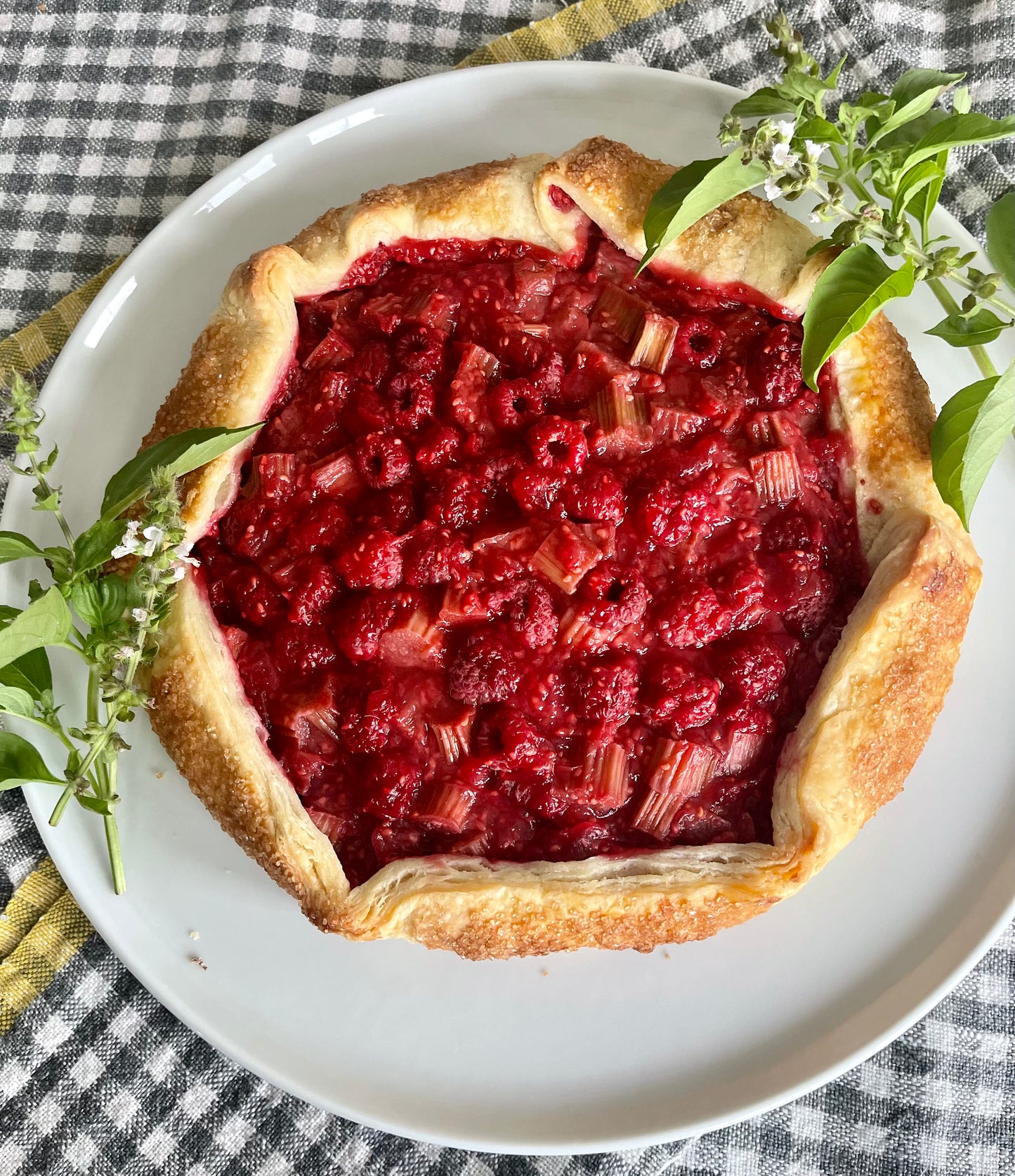 Raspberry Rhubarb Crostata image 0