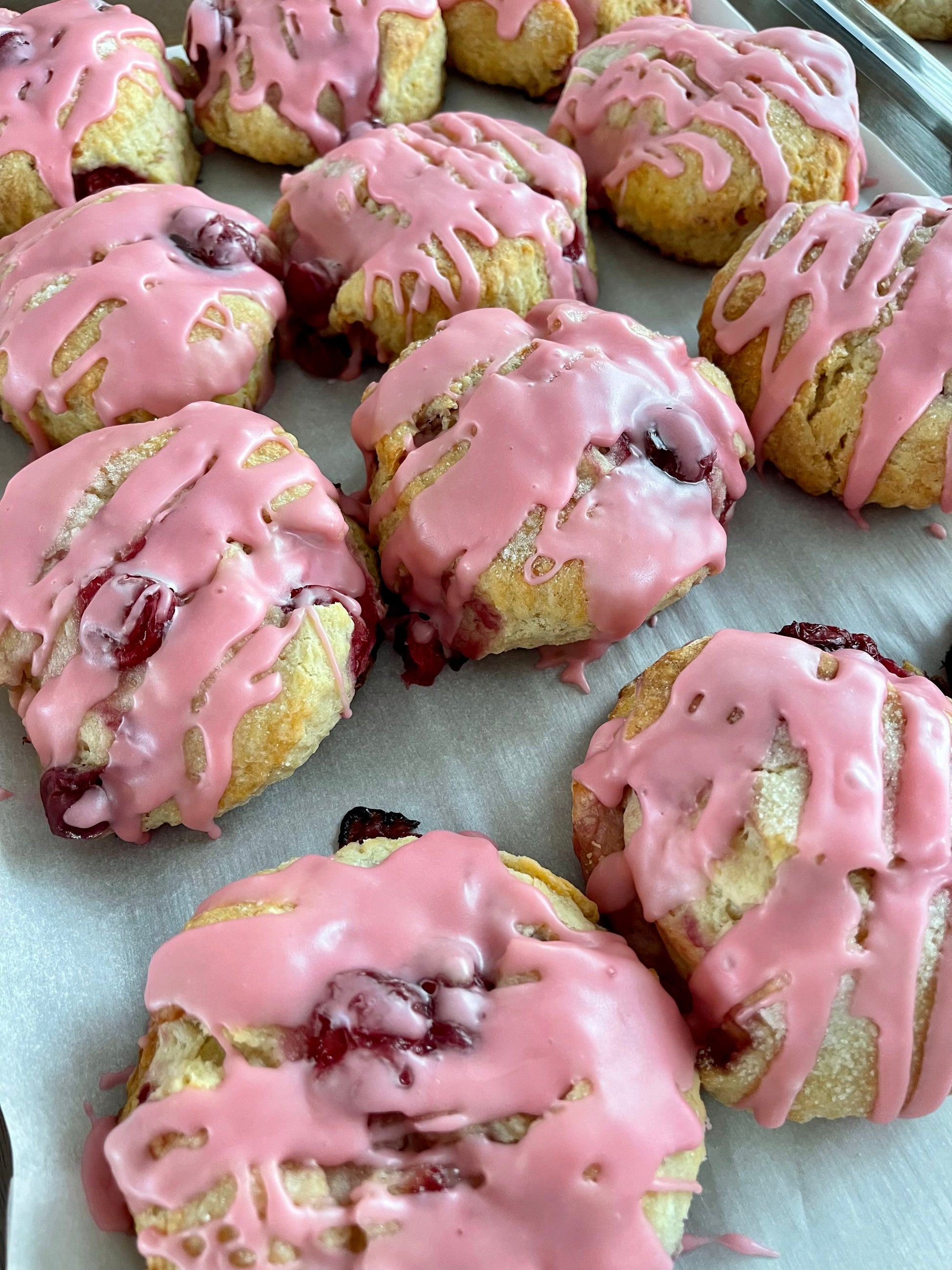 Sour Cherry Vanilla Scones image 0