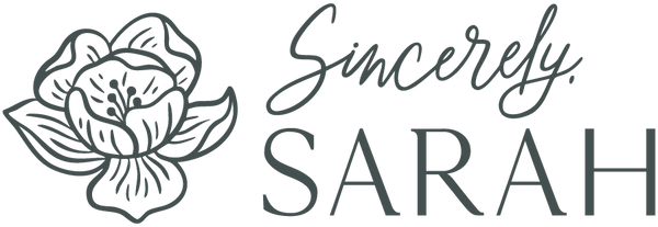 Sincerely, Sarah